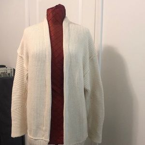Ivory knit cardigan